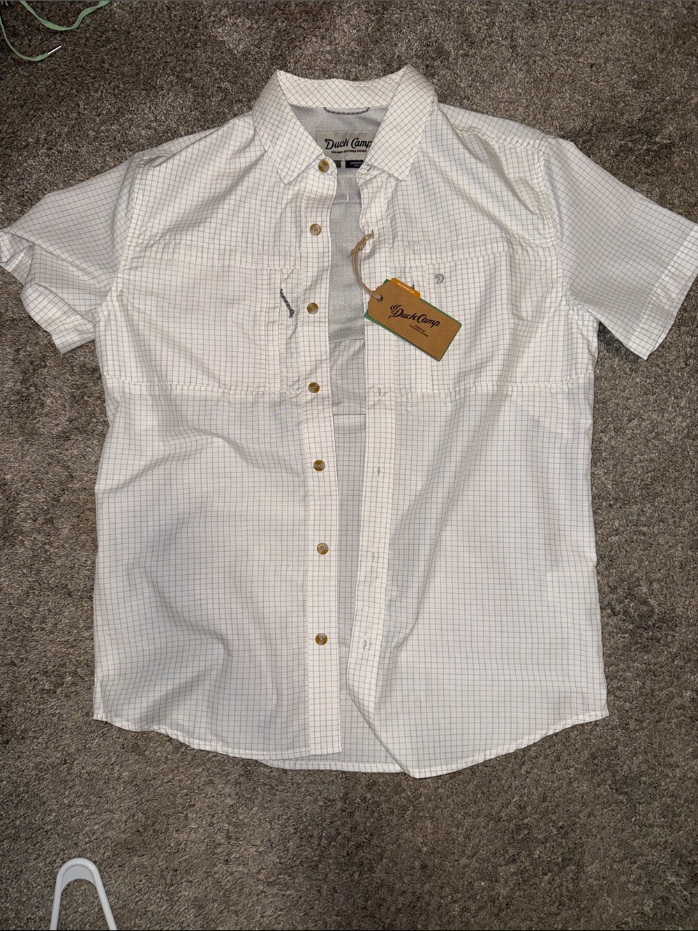 Duck Camp Short Sleeve Helm Shirt, M, New